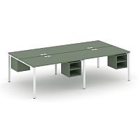 Бенч-система на 4 места с подвесными тумбами Concept CN.DRS-126