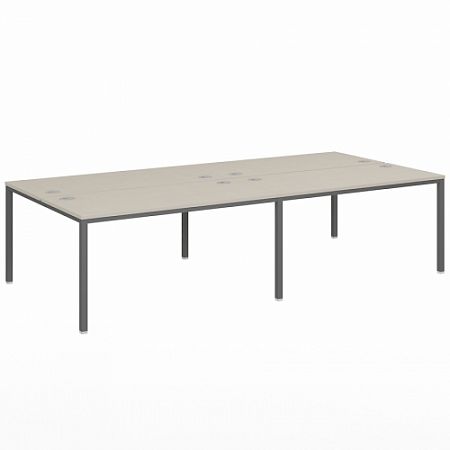 Бенч-система на 4 рабочих места, на металлокаркасе типа Lite VL-52