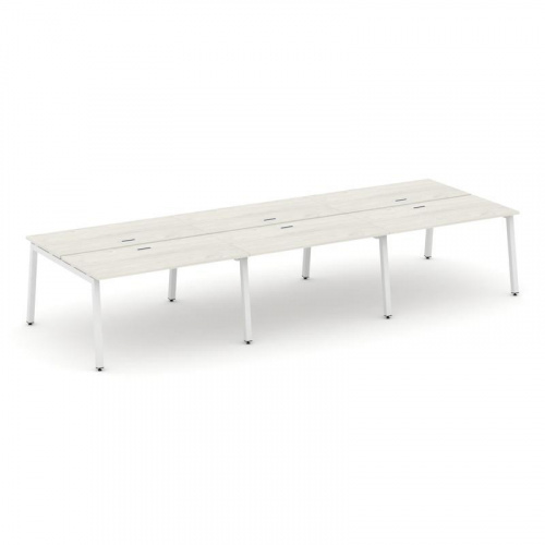 Style Project Рабочая станция 2-х сторон. SN-5A.DRS-074 Дуб Наварра/Металл Белый 4740*1432*750 фото 28