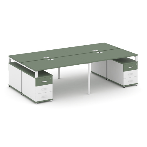 Бенч-система на 4 места с 2 опорными тумбами Concept CN.DRS-325 фото 5 Бенч-система на 4 места с 2 опорными тумбами Concept CN.DRS-325 фото 5