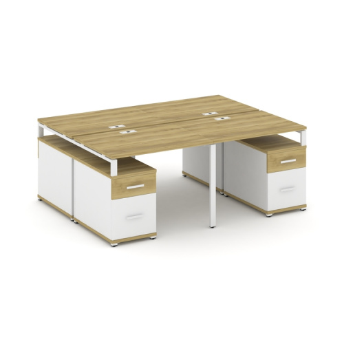 Бенч-система на 4 места с 2 опорными тумбами Concept CN.DRS-329 фото 11