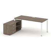 Style Project Direct Стол письменный с греденцией левой SN-6P.SRG-013.M(L) Вяз Благородный/Металл Бе