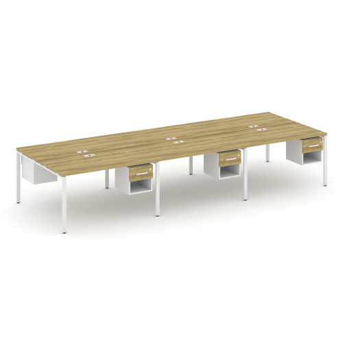 Бенч-система на 6 мест с подвесными тумбами Concept CN.DRS-159 фото 11 Бенч-система на 6 мест с подвесными тумбами Concept CN.DRS-159 фото 11