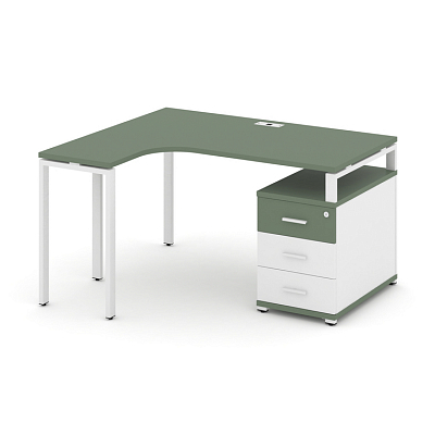 Стол эргономичный с опорной тумбой Concept CN.SA-303(L)