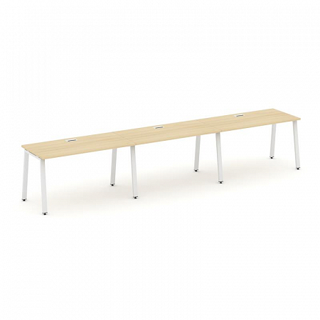 Style Project Рабочая станция 1 сторон. SN-6A.ORS-051 Акация Лорка/Металл Белый 2940*800*750