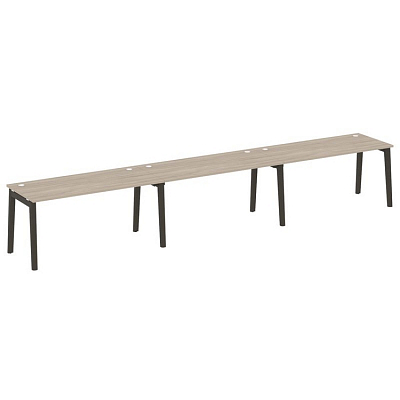 Onix Wood Рабочая станция OW.RS-3.4.7 Дуб Аттик/Дуб Темный/Металл Антрацит 4740*720*750