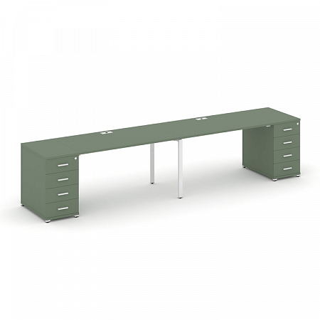 Бенч-система на 2 места с 2 опорными тумбами Concept CN.ORS-412