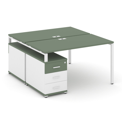 Бенч-система на 2 места с опорной тумбой Concept CN.DRS-303 фото 5