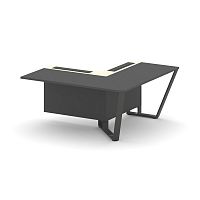 Steel Meet Завершающий угловой модуль правый KMK-PR.B.SPZOU-16(R) Антрацит/Ваниль Глянец/Металл Антр