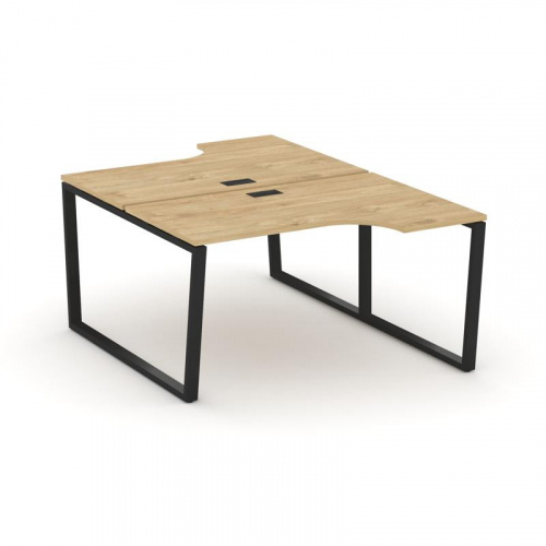 Style Project Рабочая станция эргоном. SN-6T2.DRPA-011 Акация Лорка/Металл Антрацит/Заглушка Пластик