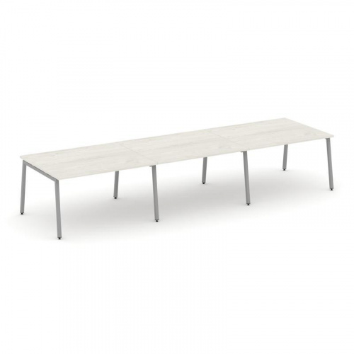 Style Project Стол переговорный SN-4A.SPRG-054.3 Вяз Благородный/Металл Белый 4740*1180*750 фото 13