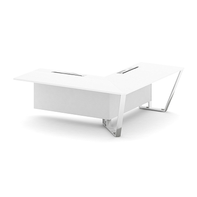 Steel Meet Завершающий угловой модуль правый MFK-PR.B.SPZOU-20(R) Белый/МДФ Ультраматт Белый Бриллиа