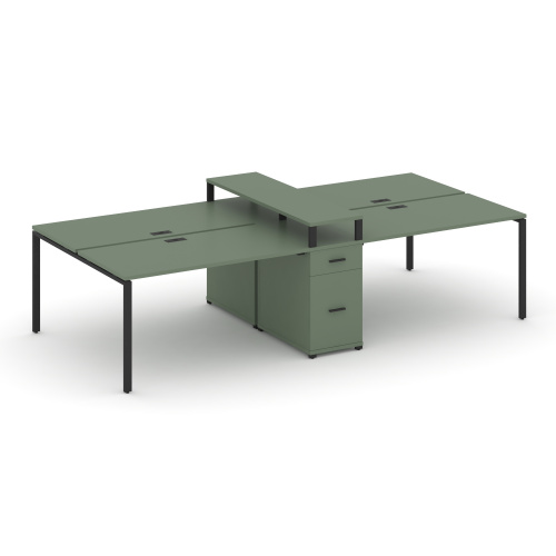 Бенч-система на 4 места с 1 опорной тумбой Concept CN.DRS-439 Бенч-система на 4 места с 1 опорной тумбой Concept CN.DRS-439