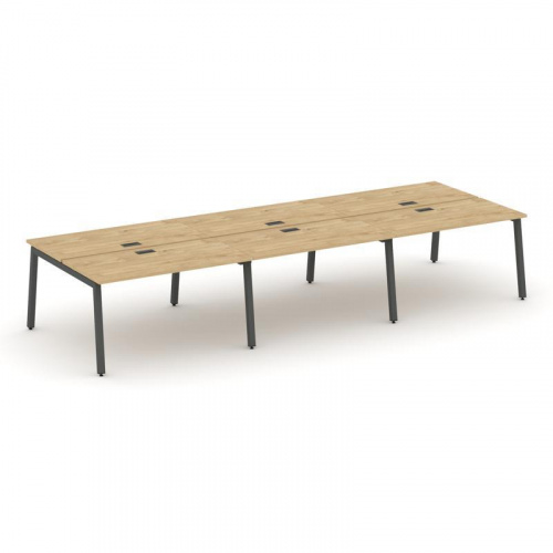 Style Project Рабочая станция 2-х сторон. SN-5A.DRS-074 Дуб Наварра/Металл Белый 4740*1432*750 фото 25