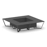 Steel Meet Стол переговорный квадратный KD-PR.B.SP-16K Антрацит/Металл Антрацит 3200*3200*750