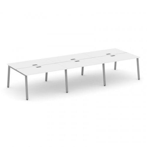 Style Project Рабочая станция 2-х сторон. SN-6A.DRS-063 Дуб Наварра/Металл Белый 4140*1232*750 фото 4