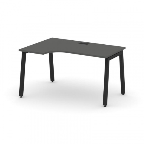 Style Project Стол рабочий эргоном. SN-5A.SPA-021(L) Дуб Табак/Металл Белый 1380*800/980*750 фото 2 Style Project Стол рабочий эргоном. SN-5A.SPA-021(L) Дуб Табак/Металл Белый 1380*800/980*750 фото 2