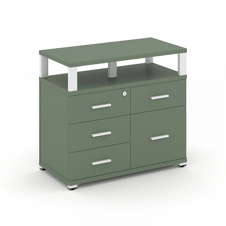 Тумба приставная с 4 ящиками Concept CN.TSP-012 W