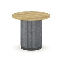 Felto Стол переговорный круглый D=900 PR.C.SPRG-004.D Дуб Винченцо/Металл Антрацит/Морская Галька 90