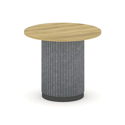 Felto Стол переговорный круглый D=900 PR.C.SPRG-004.D Дуб Винченцо/Металл Антрацит/Морская Галька 90