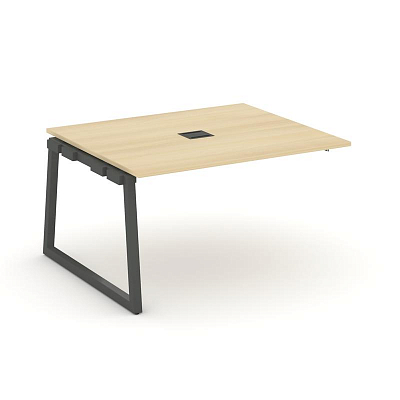 Style Project Проходной наб. элем. перег. стола SN-5T1.NSPRG-034 Акация Лорка/Металл Антрацит/Заглуш