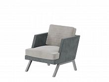 Aldo Кресло ALD-01L Storm 022/Storm 017/Металл Серый 790*875*890