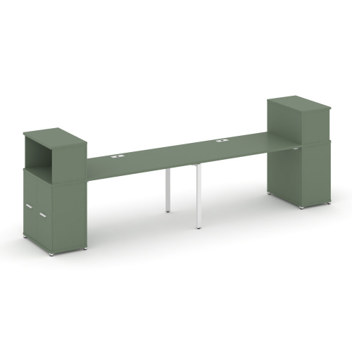 Бенч-система с опорными распашными шкафами Concept CN.ORS-228 Бенч-система с опорными распашными шкафами Concept CN.ORS-228