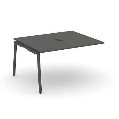 Style Project Проходной наб. элем. перег. стола SN-4A.NSPRG-034 Антрацит/Металл Антрацит 1580*1180*7