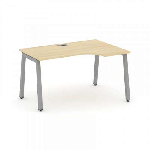 Style Project Стол рабочий эргоном. SN-5A.SPA-001(R) Тиквуд Светлый/Металл Антрацит 1380*600/980*750 фото 8
