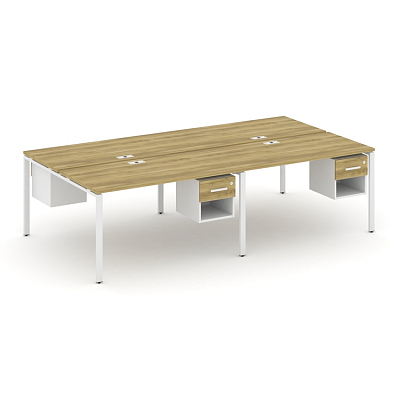 Бенч-система на 4 места с подвесными тумбами Concept CN.DRS-139