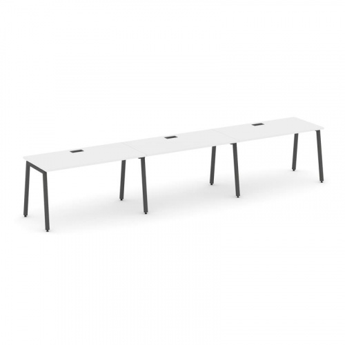 Style Project Рабочая станция 1 сторон. SN-4A.ORS-033 Дуб Табак/Металл Белый 4140*600*750 фото 26