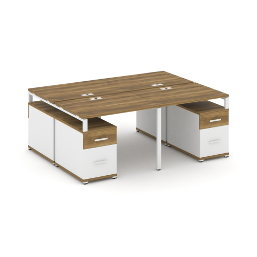 Бенч-система на 4 места с 2 опорными тумбами Concept CN.DRS-329 фото 8