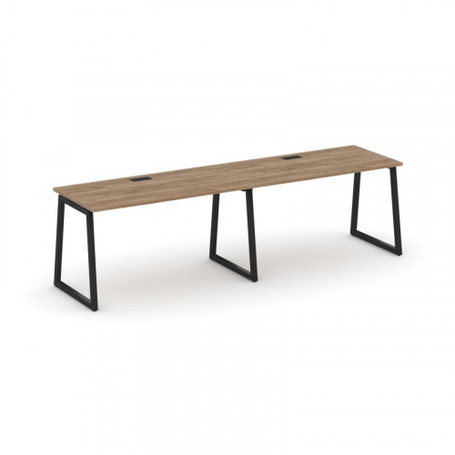 Style Project Рабочая станция 1 сторон. SN-4T1.ORS-002 Акация Лорка/Металл Антрацит/Заглушка Пластик фото 8