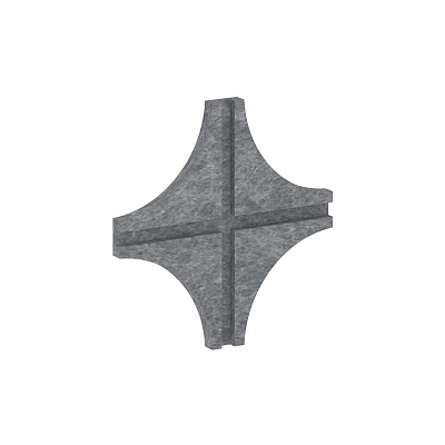 AcustiX Соединитель для войлочных экранов Х-образный VE.SVE-X Морская Галька 200*200*12