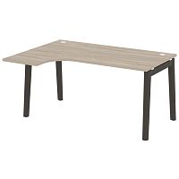 Onix Wood Стол эргономичный левый OW.SA-4 (L) Дуб Аттик/Дуб Темный/Металл Антрацит 1580*1180*750 (80