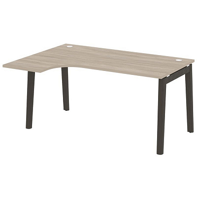 Onix Wood Стол эргономичный левый OW.SA-4 (L) Дуб Аттик/Дуб Темный/Металл Антрацит 1580*1180*750 (80