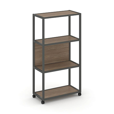 Shelf Mobile Стеллаж 4 уровня 1 секция VR.LT-STK-402.12 Дуб Аризона/Металл Антрацит 1200*400*1523