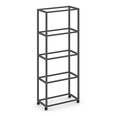 Shelf Mobile Завершающий модуль 5 уровней 1 секция VR.LT-STK-500.12 Металл Антрацит 1200*400*2000