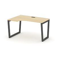 Style Project Стол рабочий эргоном. SN-5T2.SPA-021(L) Акация Лорка/Металл Антрацит/Заглушка Пластик