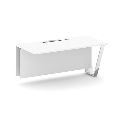 Steel Meet Проходной модуль MFK-PR.B.SPPO-16 Белый/МДФ Ультраматт Белый Бриллиант/Нержавеющая сталь/