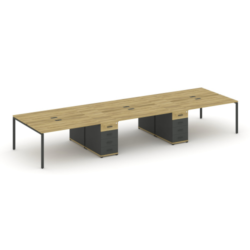 Бенч-система на 6 мест с 2 опорными тумбами Concept CN.DRS-450 фото 4