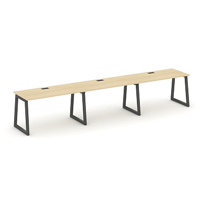 Style Project Рабочая станция 1 сторон. SN-5T1.ORS-043 Акация Лорка/Металл Антрацит/Заглушка Пластик