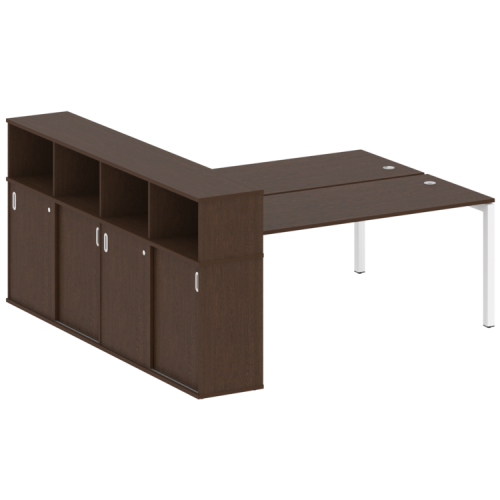 Бенч-система с шкафом-купе на П-обр. м/к Metal System Quattro 50БП.РС-СШК-4.5 фото 6 Бенч-система с шкафом-купе на П-обр. м/к Metal System Quattro 50БП.РС-СШК-4.5 фото 6