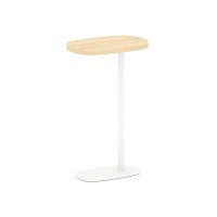 Asti Стол журнальный (овальный) AS.SJ-002 Акация Лорка/Металл Белый 420*280*670