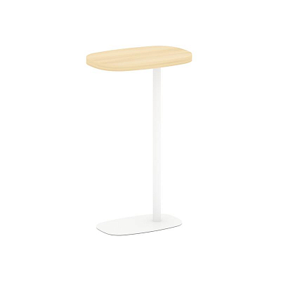 Asti Стол журнальный (овальный) AS.SJ-002 Акация Лорка/Металл Белый 420*280*670