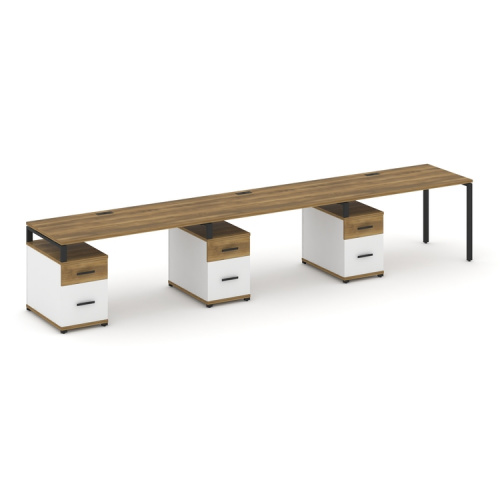 Бенч-система на 3 места с 3 опорными тумбами Concept CN.ORS-347 фото 7