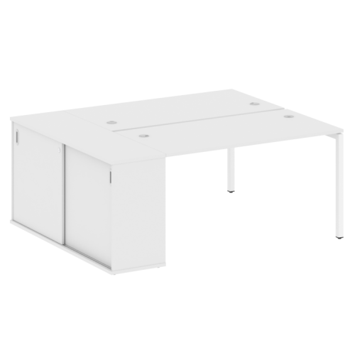 Бенч-система с шкафом-купе на П-обр. м/к Metal System Quattro 40БП.РС-СШК-1.3 фото 12