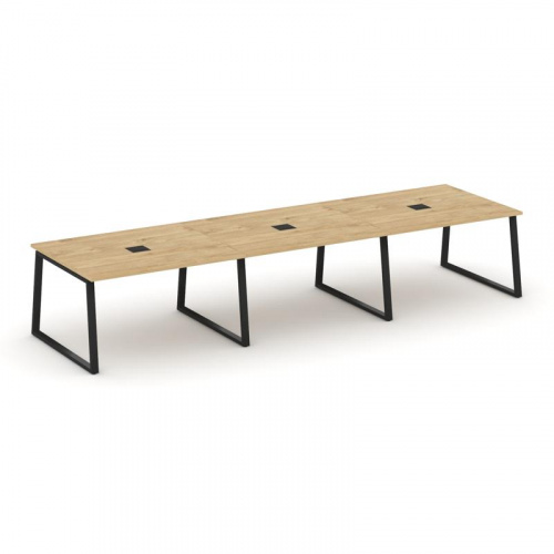 Style Project Стол переговорный SN-6T1.SPRG-052 Акация Лорка/Металл Антрацит/Заглушка Металл Антраци фото 3 Style Project Стол переговорный SN-6T1.SPRG-052 Акация Лорка/Металл Антрацит/Заглушка Металл Антраци фото 3