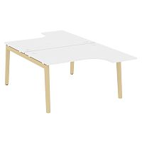 Onix Wood Рабочая станция OW.D.SA-3 Белый Бриллиант/Дуб Светлый/Металл Белый 1380*2395*750 (1635/460