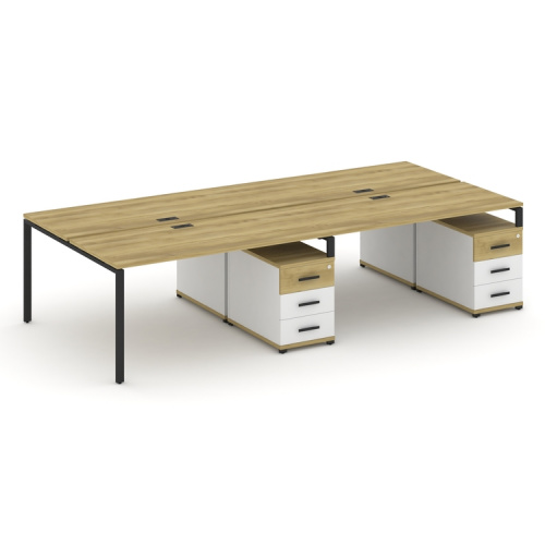 Бенч-система на 4 места с 2 опорными тумбами Concept CN.DRS-320 фото 6 Бенч-система на 4 места с 2 опорными тумбами Concept CN.DRS-320 фото 6